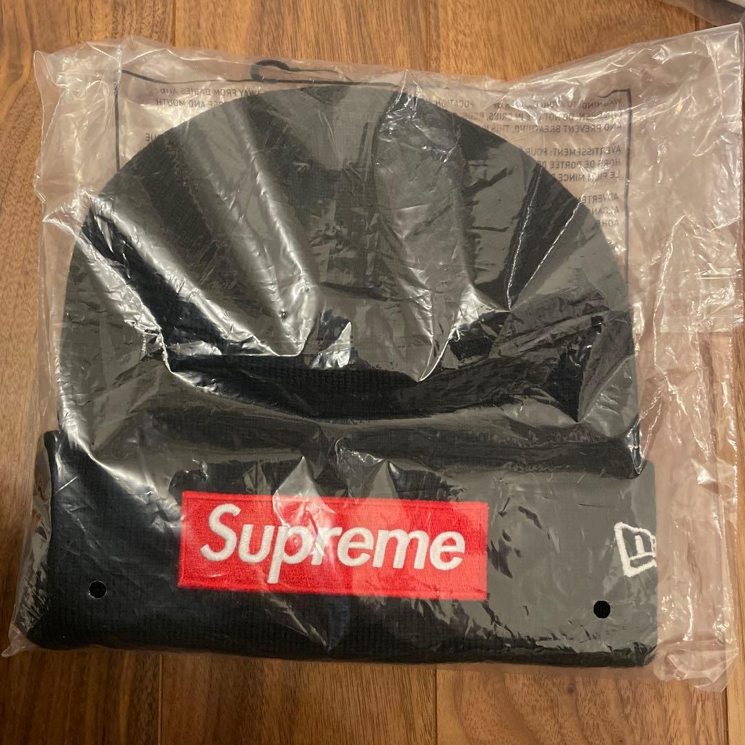 帽子 Supreme NEWERA BOX LOGO beanie black 22F