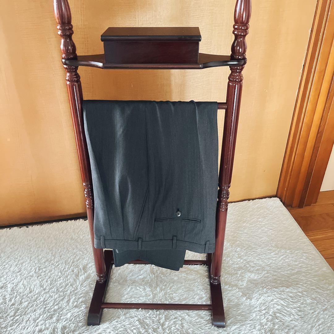 OR様リクエスト品美品】ヴィンテージ 木製ハンガー ハンガーラック 洋服掛