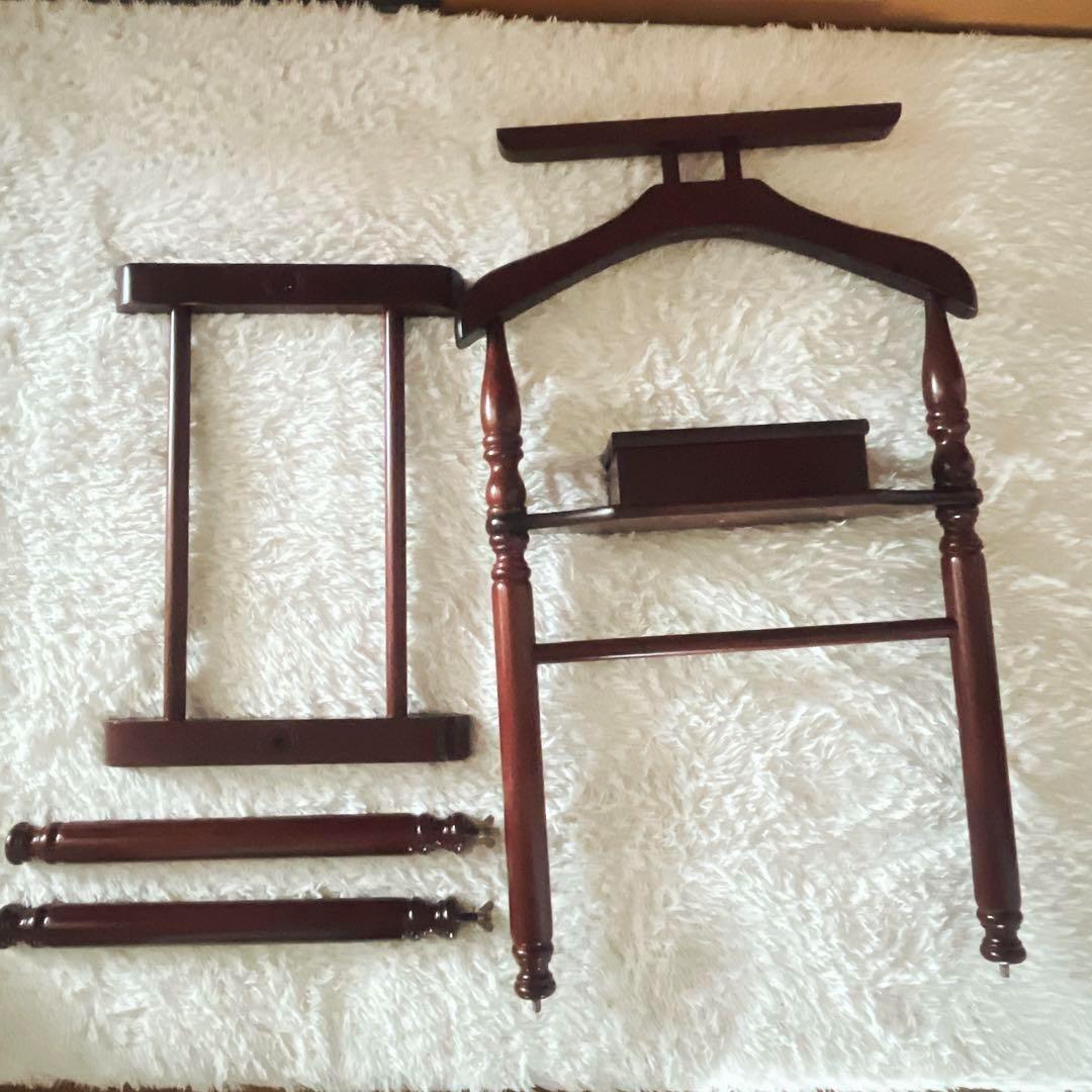 OR様リクエスト品美品】ヴィンテージ 木製ハンガー ハンガーラック 洋服掛