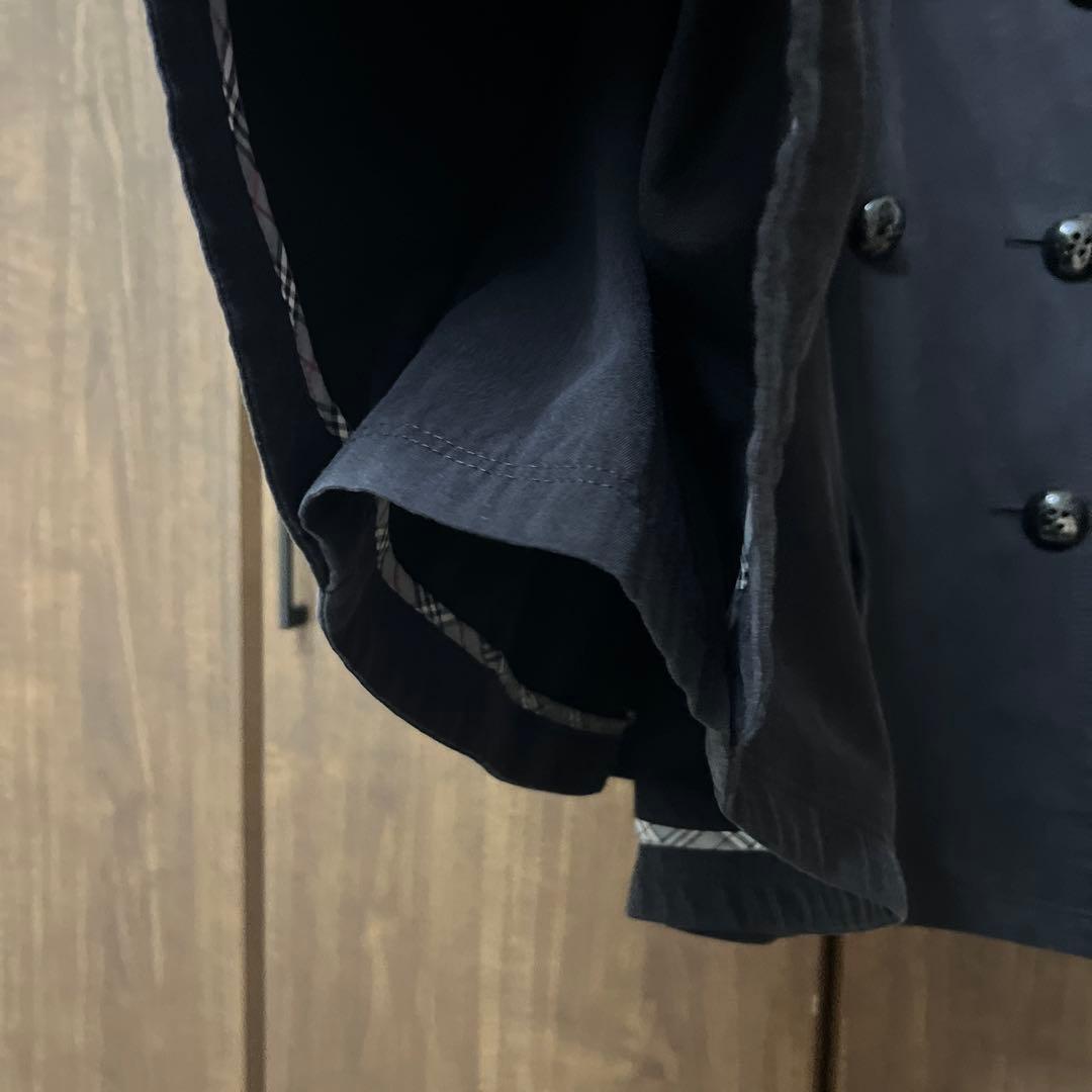 レア☆トレンチ風ポンチョ　濃紺