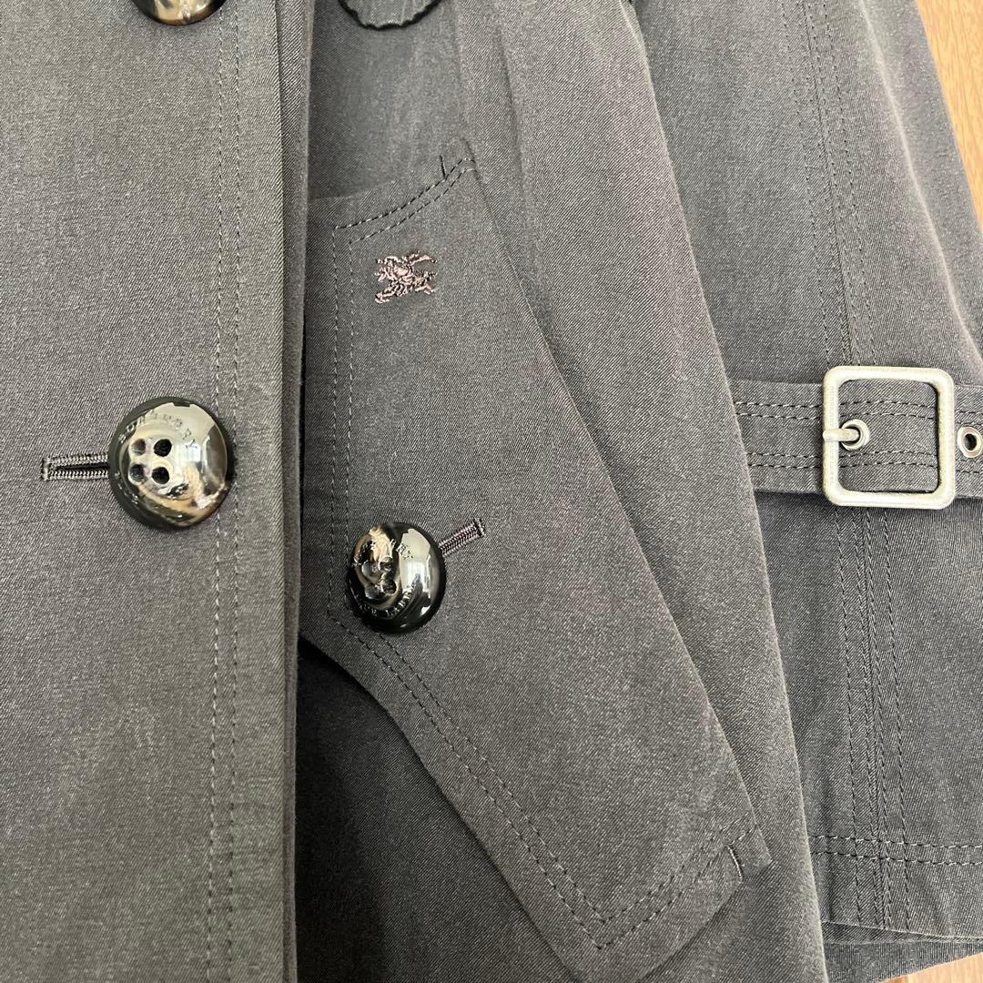 レア☆トレンチ風ポンチョ　濃紺