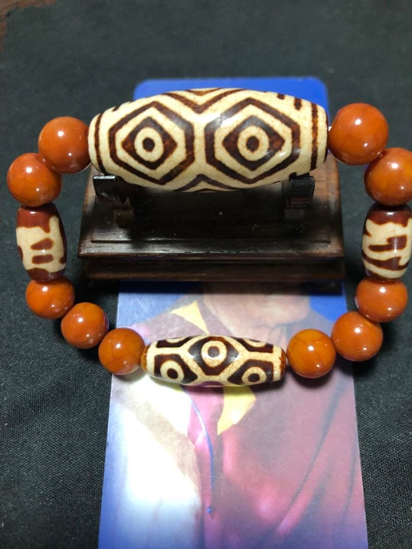 ohiro、上肯龍眼天珠‼️西蔵護摩供龍紋龍眼天珠、亀甲寿長寿九眼天珠