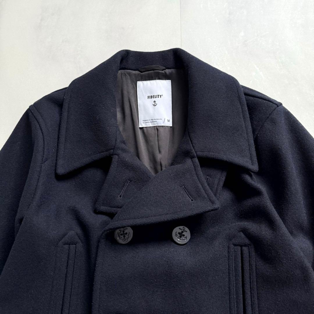 FIDELITY フェデリティ　ピーコート　ミドルロング丈　１０B ネイビー　M