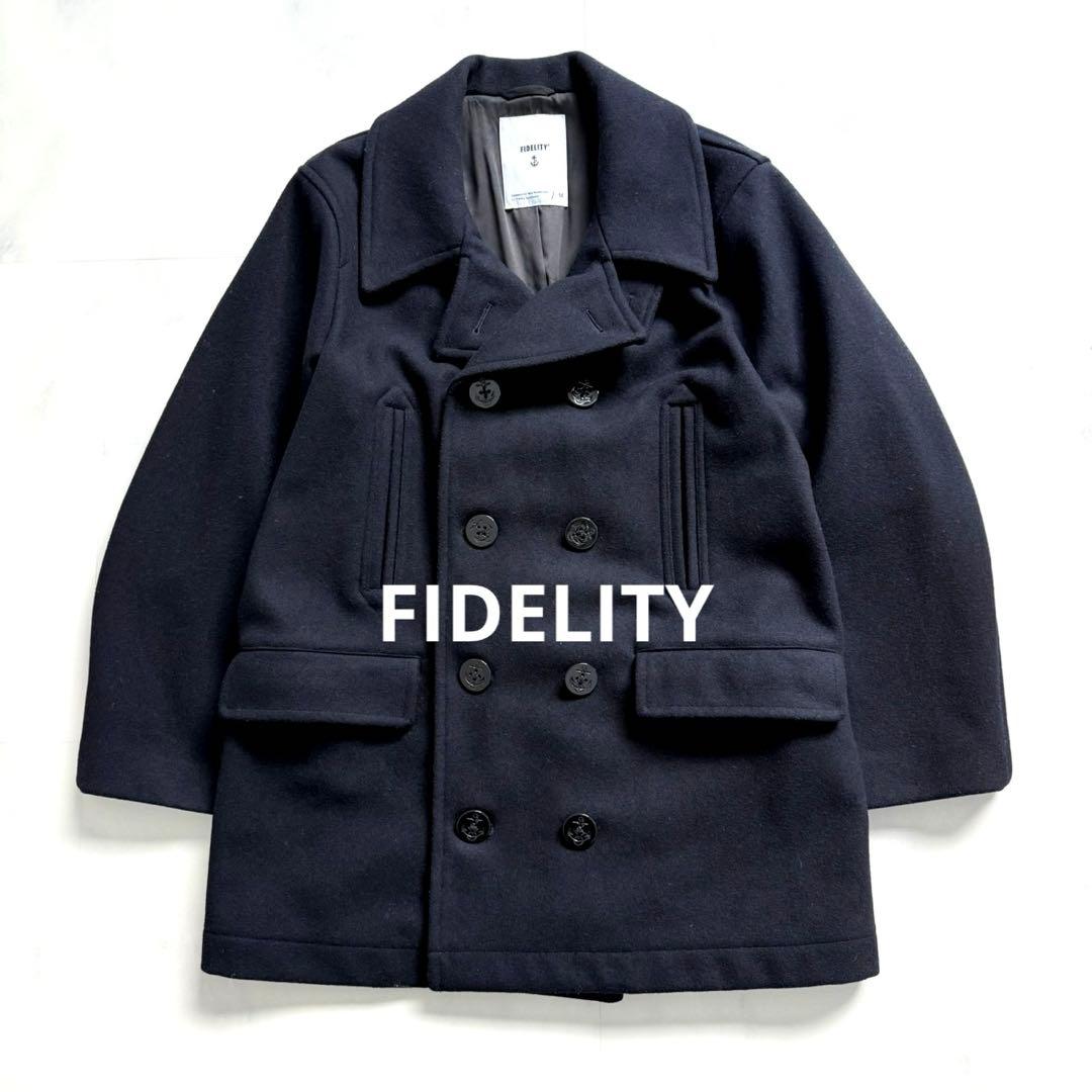 FIDELITY フェデリティ　ピーコート　ミドルロング丈　１０B ネイビー　M