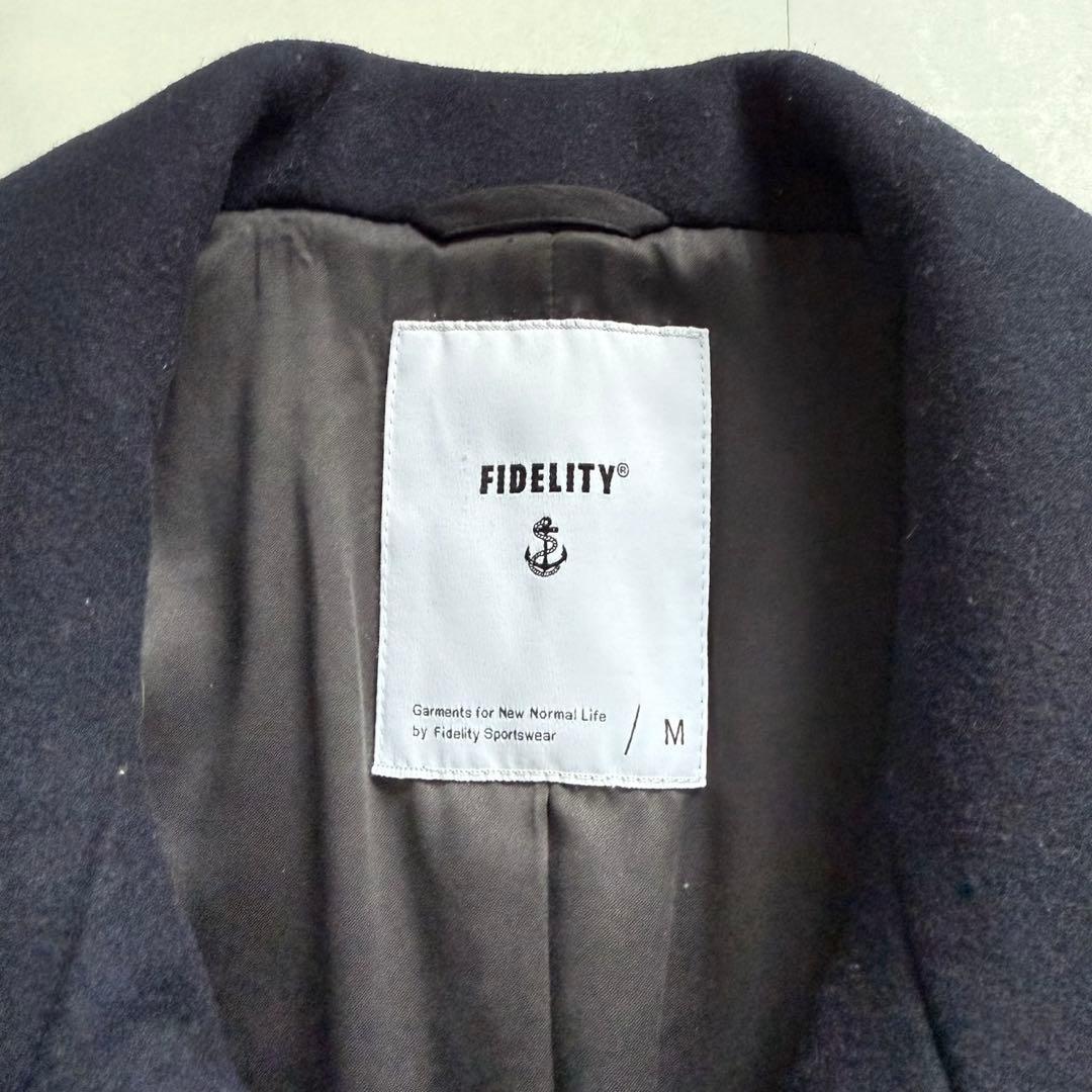 FIDELITY フェデリティ　ピーコート　ミドルロング丈　１０B ネイビー　M