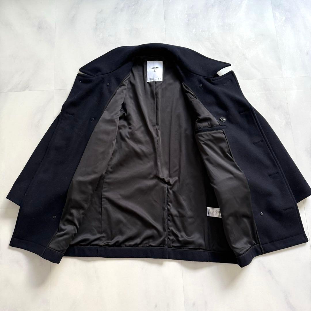 FIDELITY フェデリティ　ピーコート　ミドルロング丈　１０B ネイビー　M