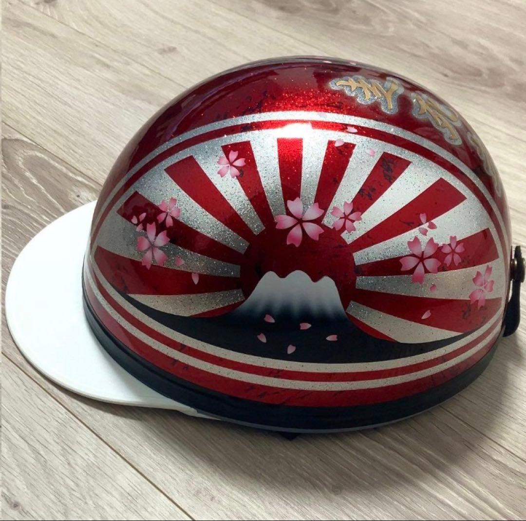 こーう様 コルク半　カスタム　富士日章　三つボタン　レッド　ラップ　ラメ　桜　高