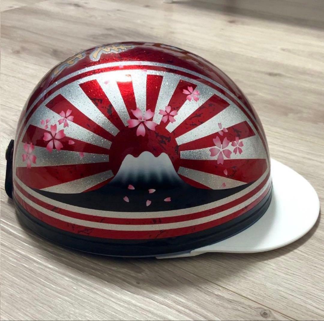 こーう様 コルク半　カスタム　富士日章　三つボタン　レッド　ラップ　ラメ　桜　高