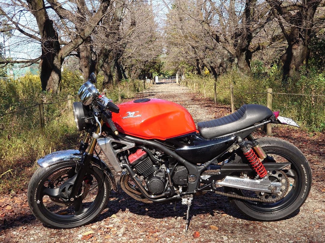 バイク用クロームフェンダー 取り付け金具付き