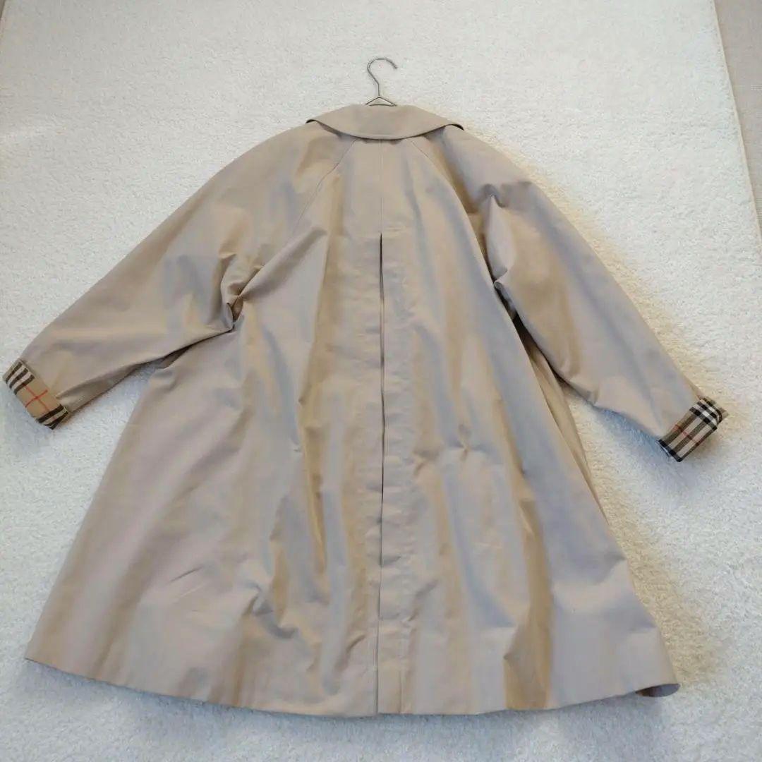 バーバリー 英国製 ステンカラーコート　コットンギャバジン　ノバチェック　6