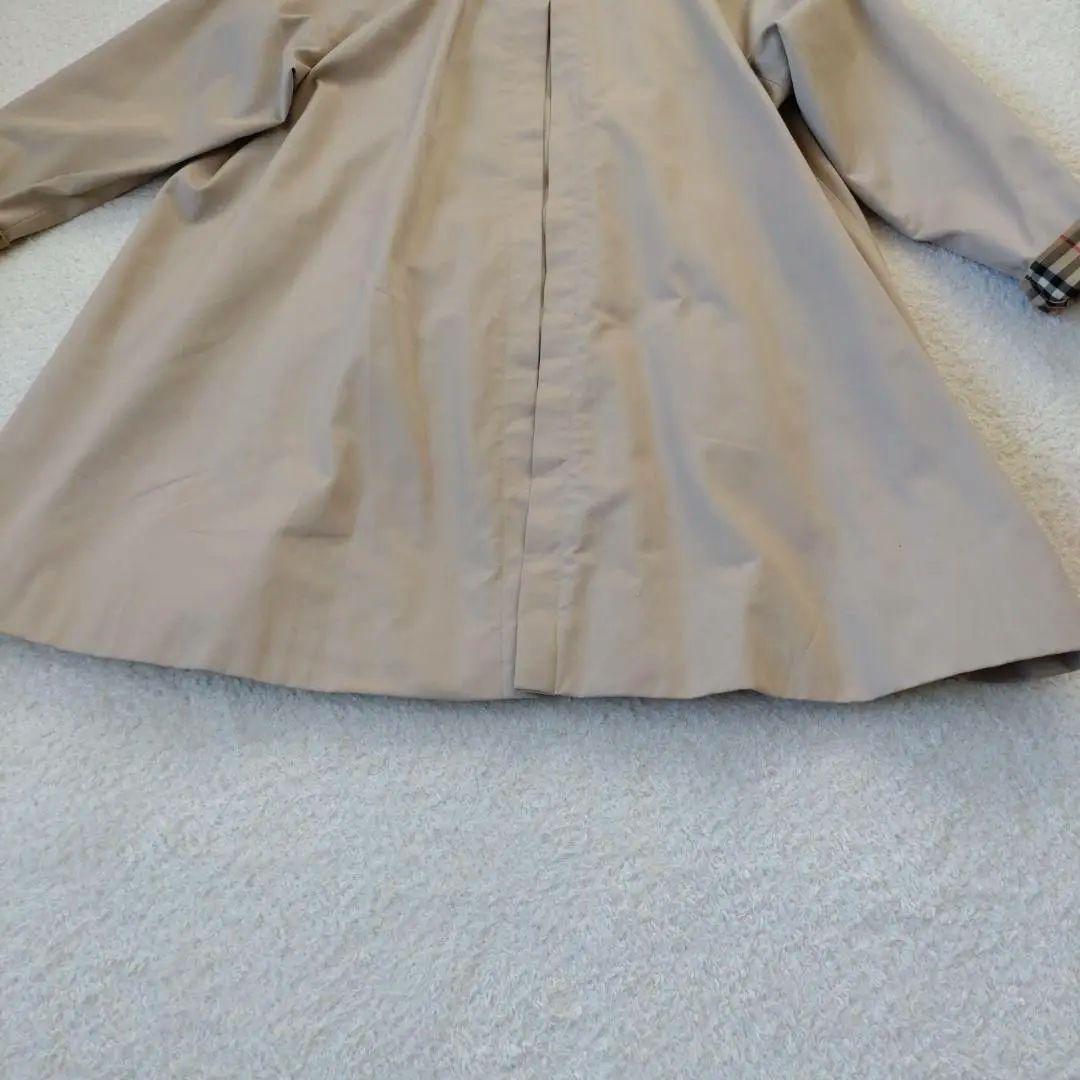 バーバリー 英国製 ステンカラーコート　コットンギャバジン　ノバチェック　6