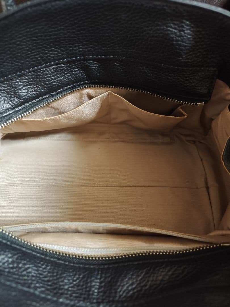 user_69404096　濱野　トートバッグ 　ブラック　　シルバー金具