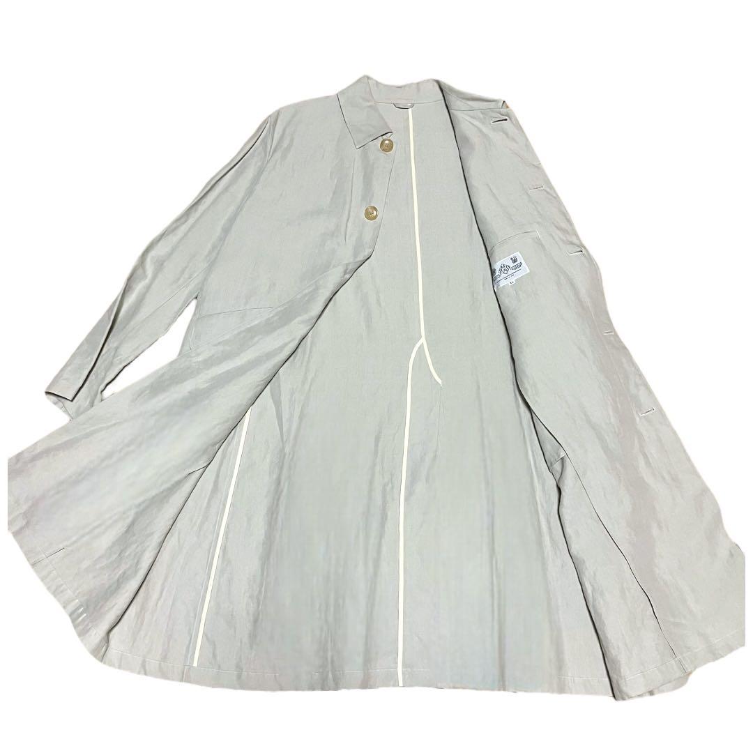 【美品】オールドマンズテーラー　ステンカラーコート　リネン 大きいサイズ　XL