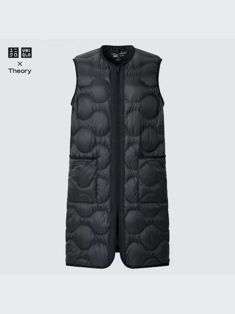 【新品】ユニクロ セオリー ウルトラライトダウンロングベスト M