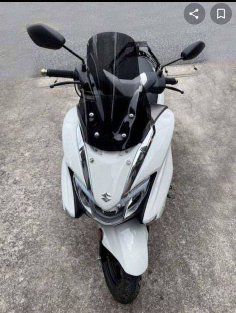 【新品】バーグマンストリート EX ウインドスクリーン　スモークシールド