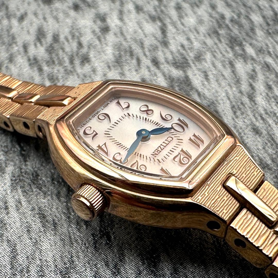 CITIZEN kii シェル文字盤 エコドライブ レディース ゴールド