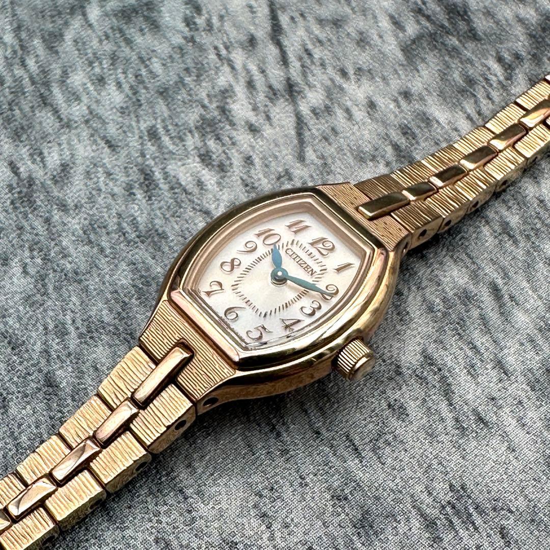 CITIZEN kii シェル文字盤 エコドライブ レディース ゴールド