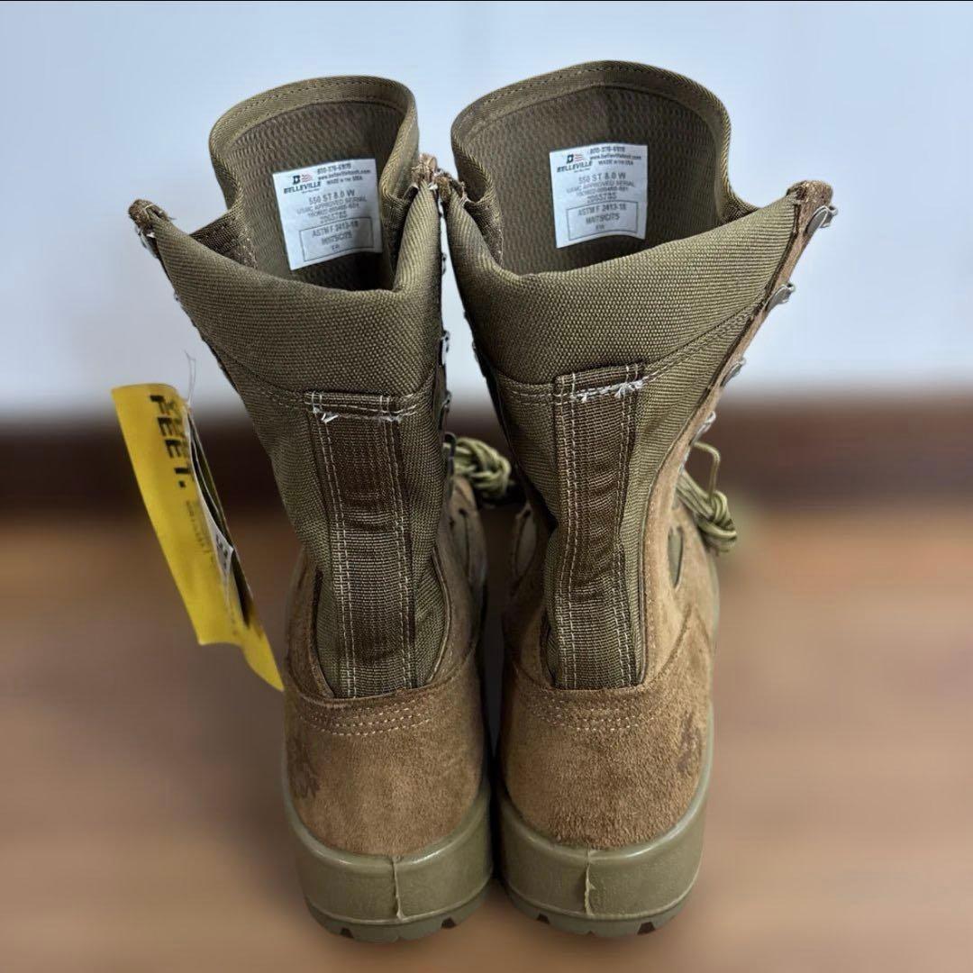 未使用品　米軍　実物BELLEVILLE ミリタリーブーツ　US 8W 26cm