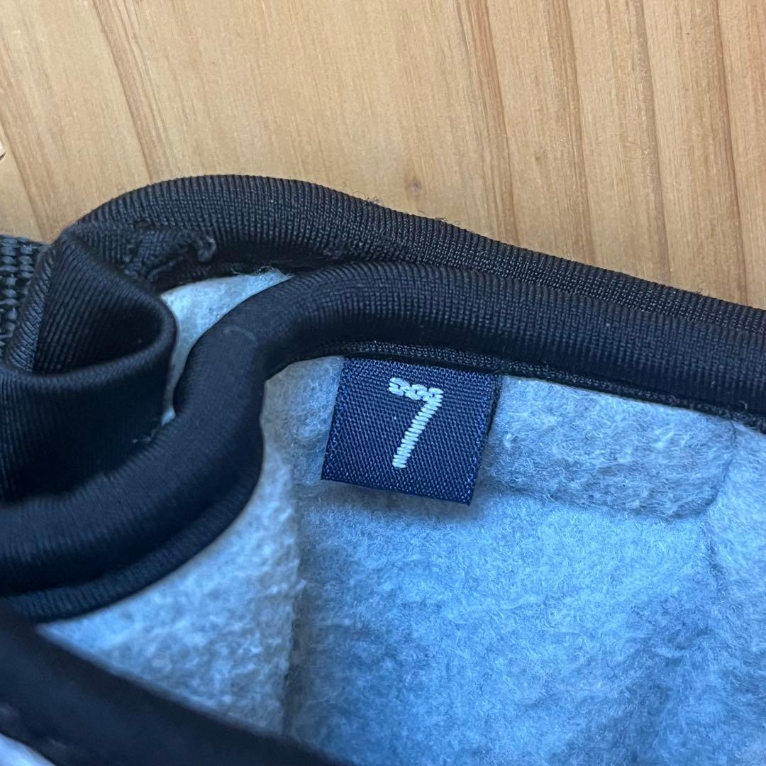 ヘストラ　スリーフィンガー　レザー ミトン　グローブ　ブラック　サイズ7