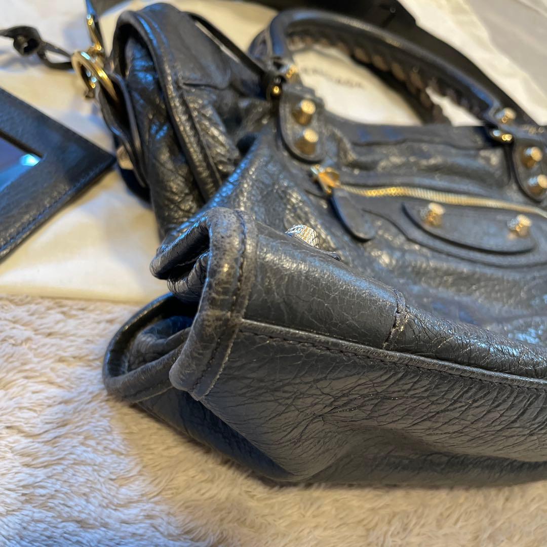 BALENCIAGA ネイビー ショルダーバッグ