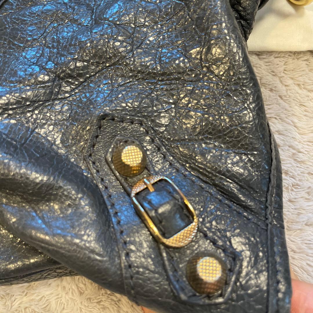 BALENCIAGA ネイビー ショルダーバッグ