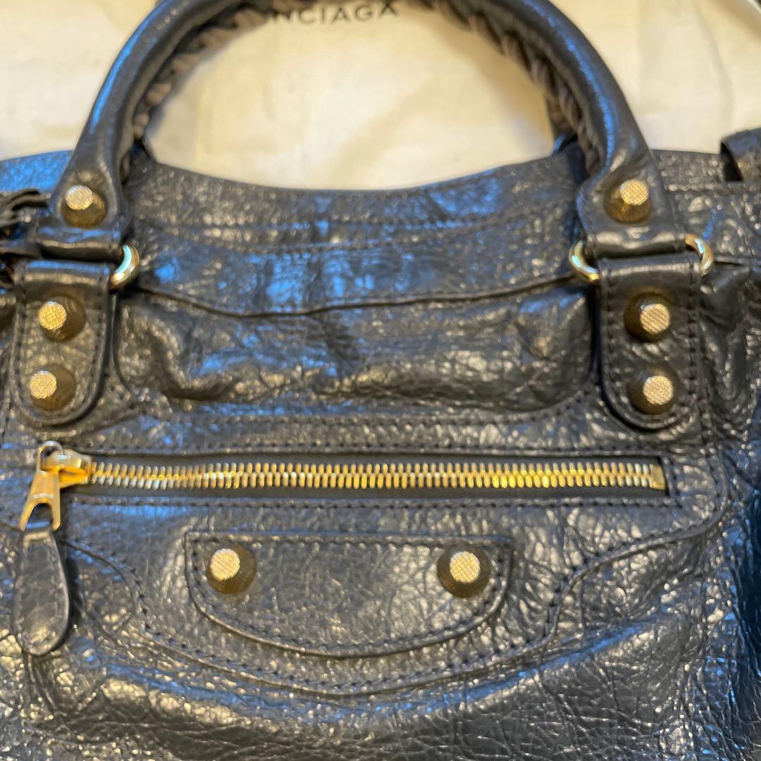 BALENCIAGA ネイビー ショルダーバッグ