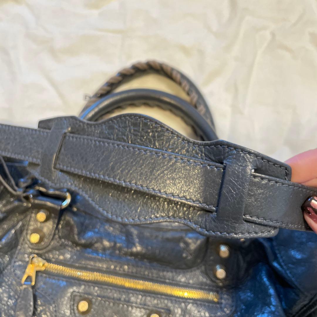 BALENCIAGA ネイビー ショルダーバッグ