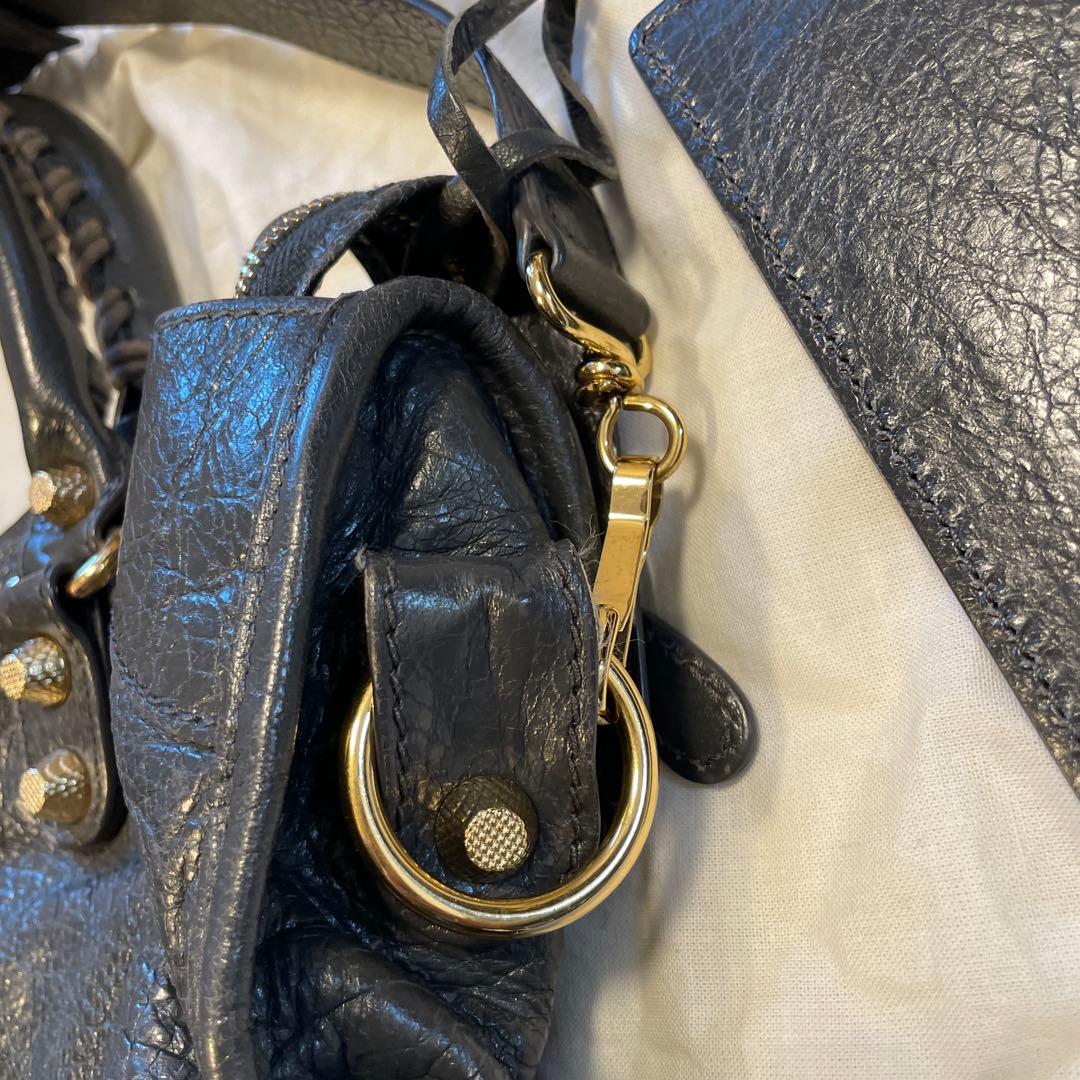 BALENCIAGA ネイビー ショルダーバッグ