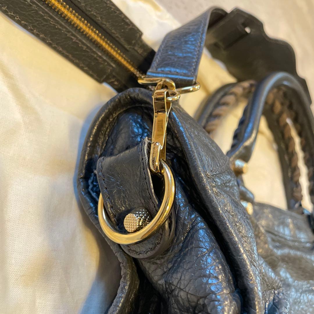 BALENCIAGA ネイビー ショルダーバッグ