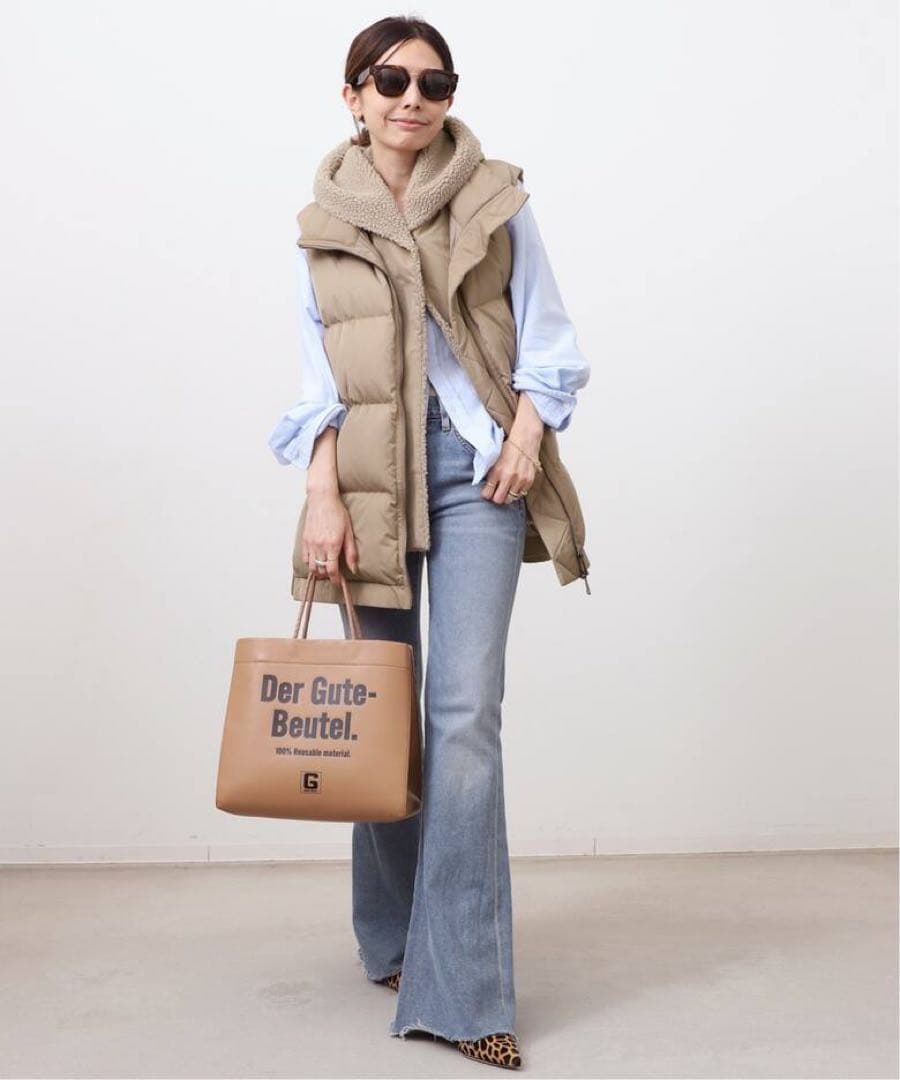 【LOU ANDREA/ルーアンドレア】２WAY DOWN VEST