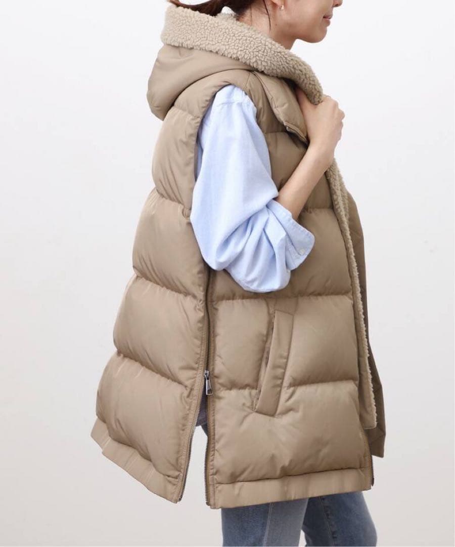 【LOU ANDREA/ルーアンドレア】２WAY DOWN VEST