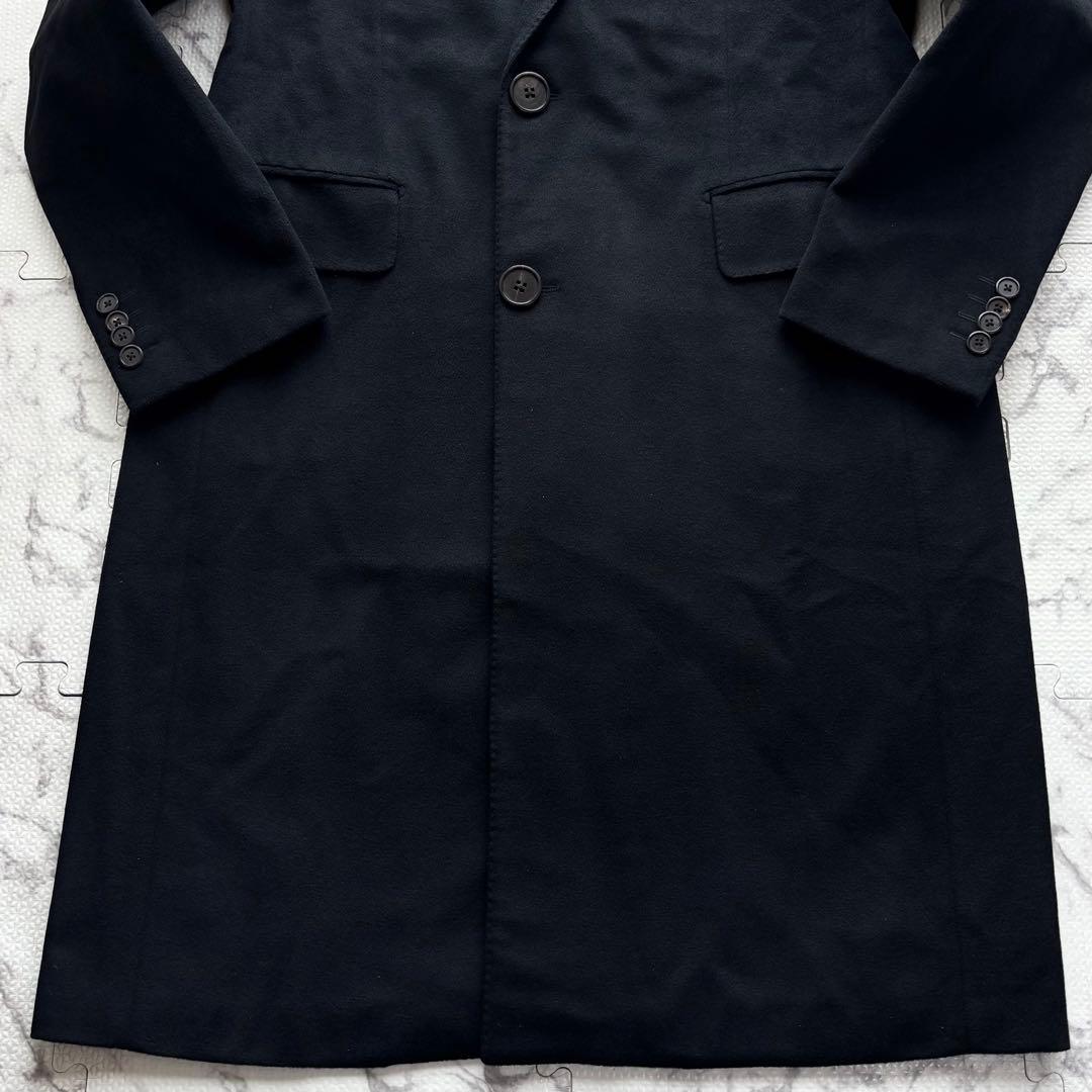 極美品✨ルイヴィトン カシミヤ100% チェスターコート 黒 イタリア製 50