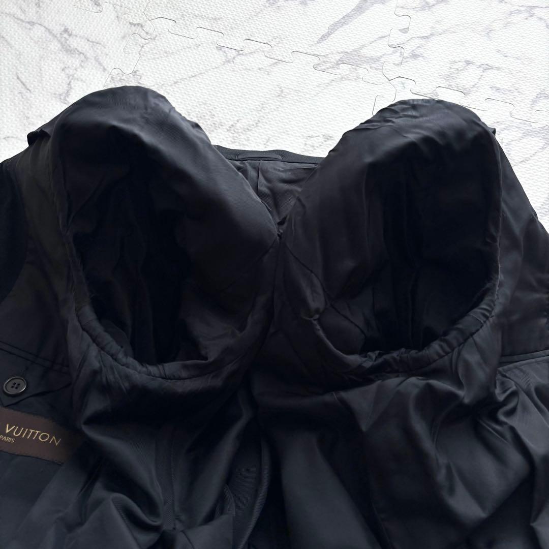 極美品✨ルイヴィトン カシミヤ100% チェスターコート 黒 イタリア製 50