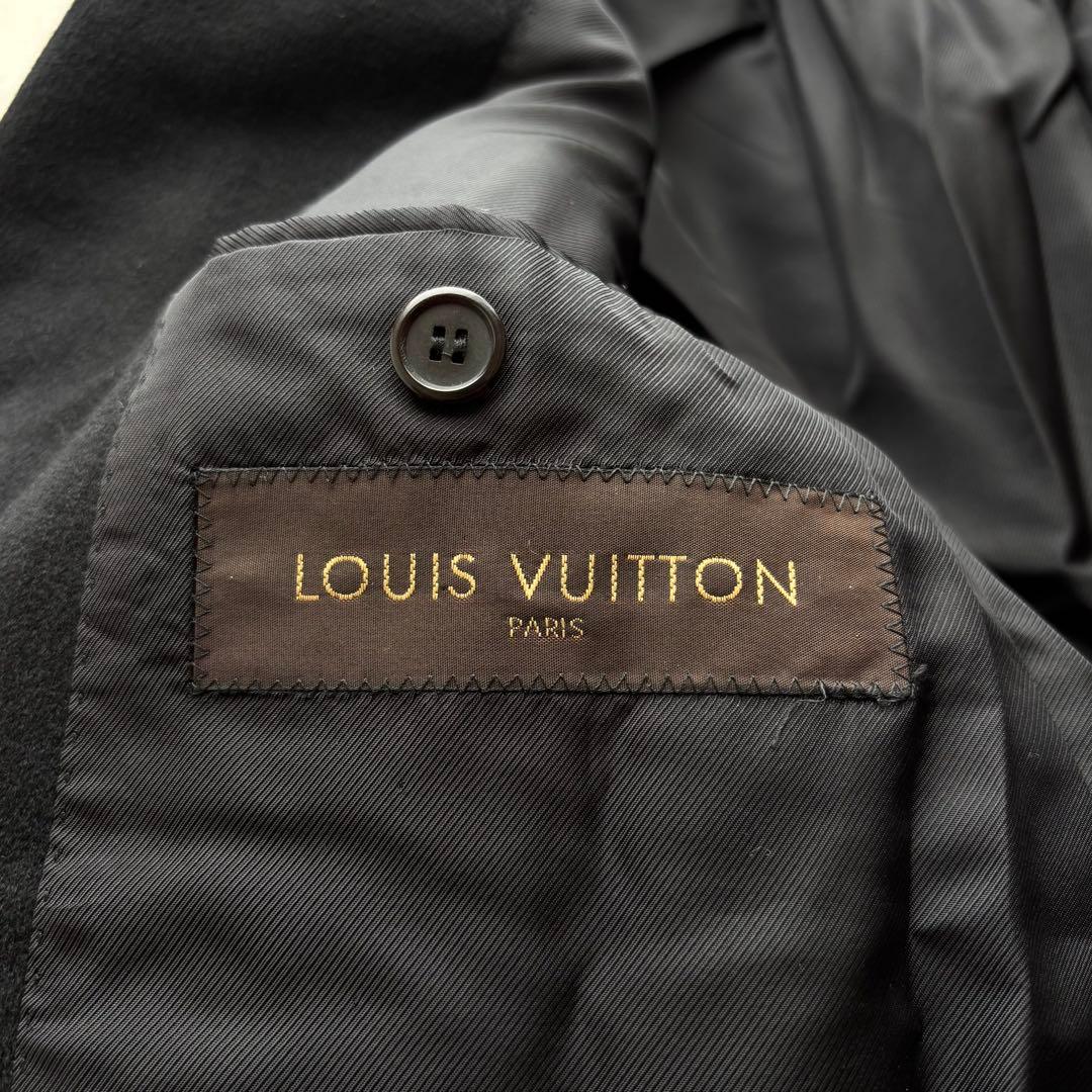 極美品✨ルイヴィトン カシミヤ100% チェスターコート 黒 イタリア製 50
