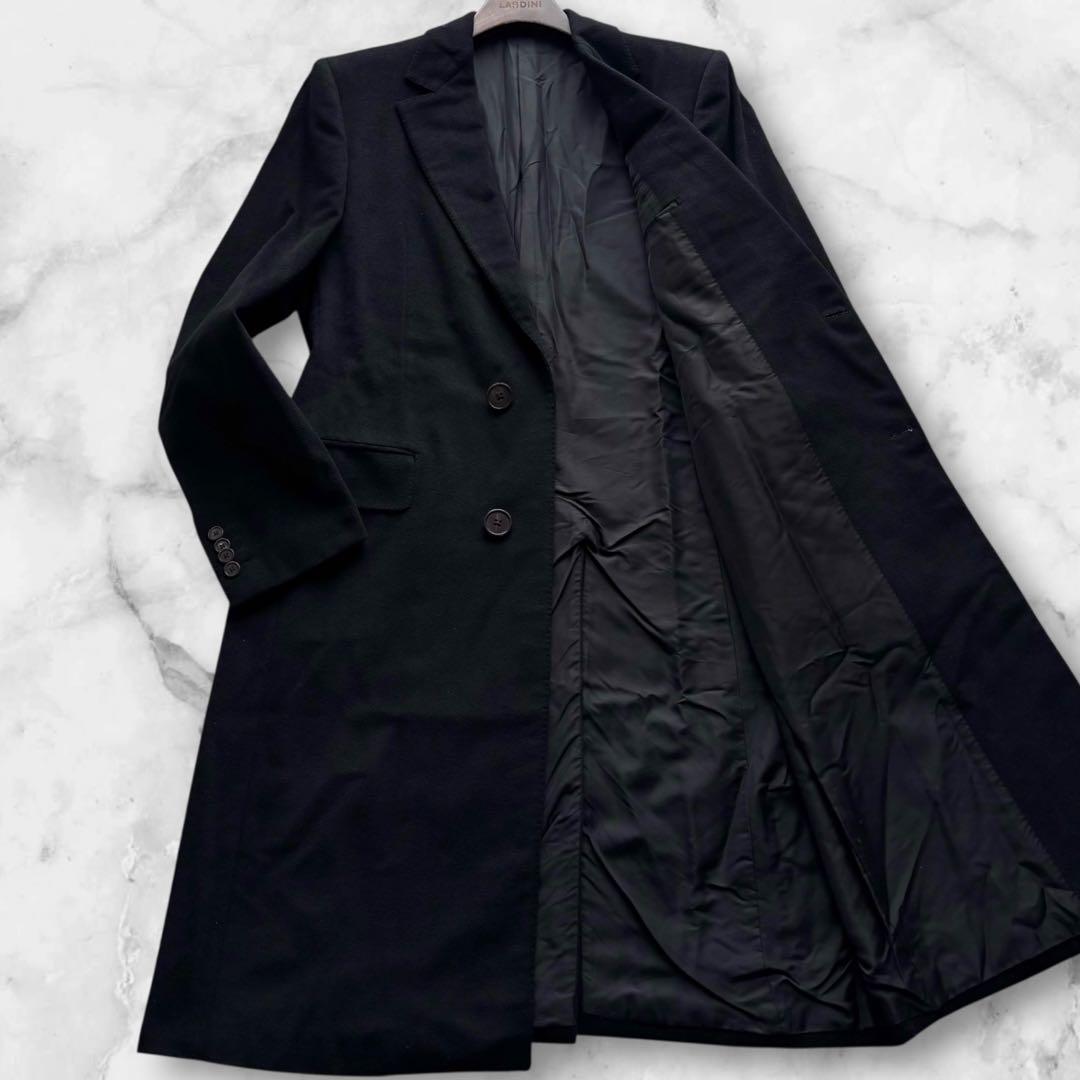 極美品✨ルイヴィトン カシミヤ100% チェスターコート 黒 イタリア製 50