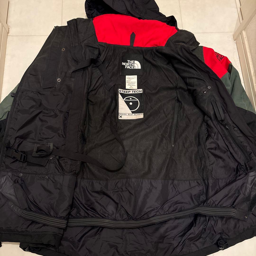 THE NORTH FACE スキーウェアセット　メンズS 黒/赤/深緑