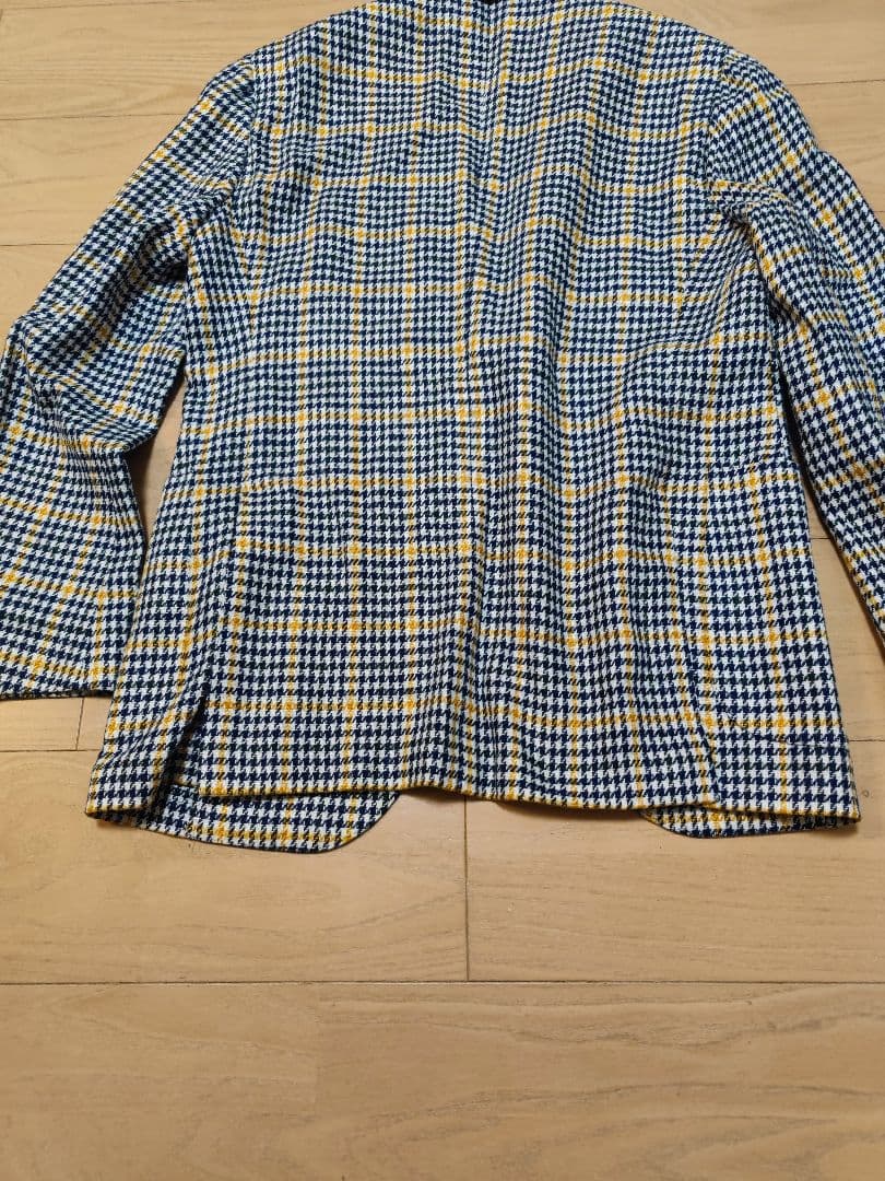 LARDINI　ラルディーニ リネンコットン チェックジャケット48