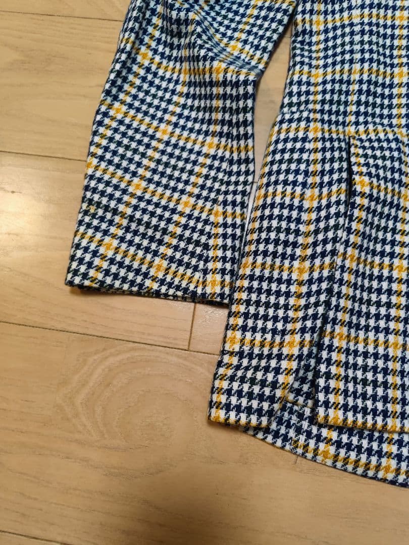 LARDINI　ラルディーニ リネンコットン チェックジャケット48