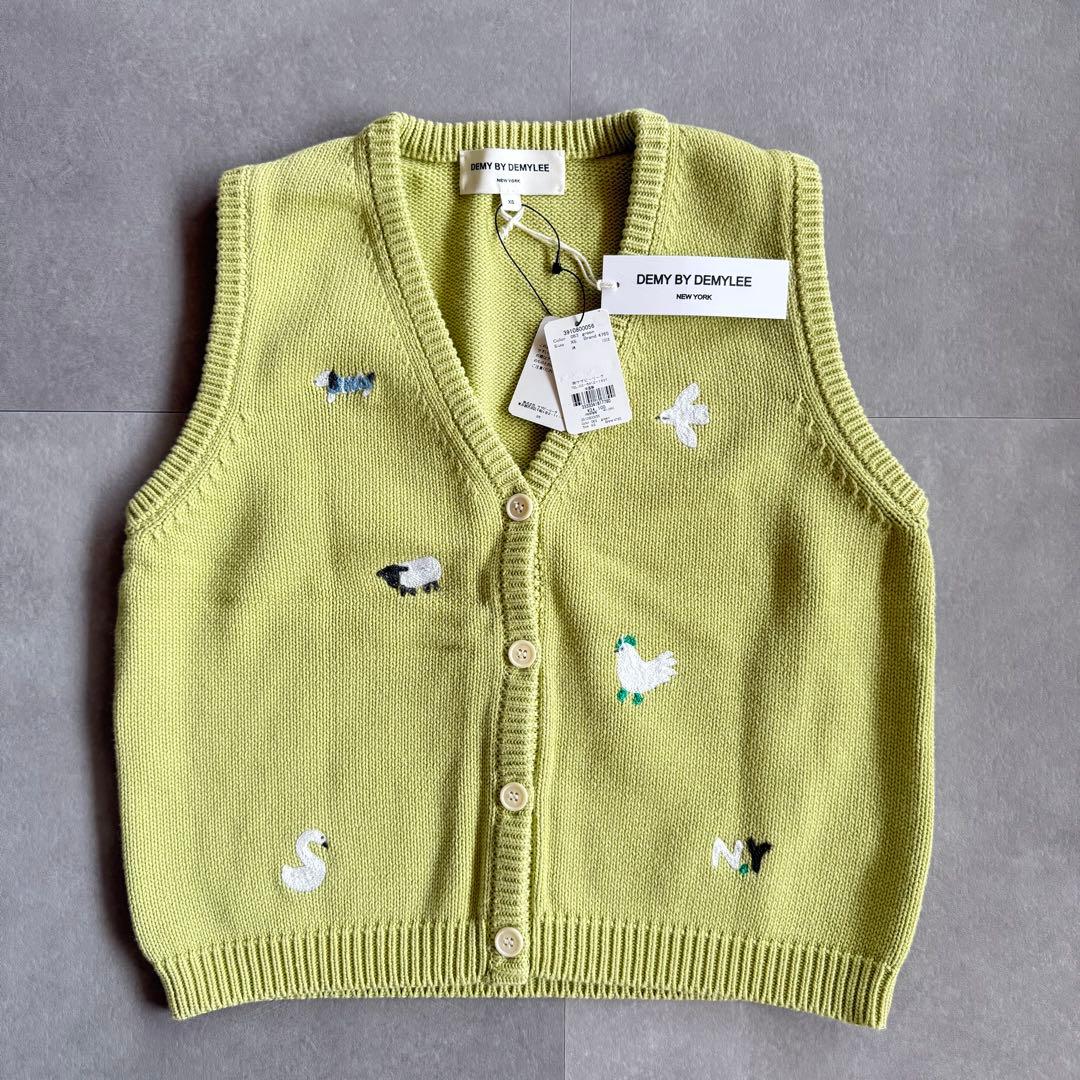 【未使用／2024✨】DEMY BY DEMYLEE ニットベスト アニマル刺繍