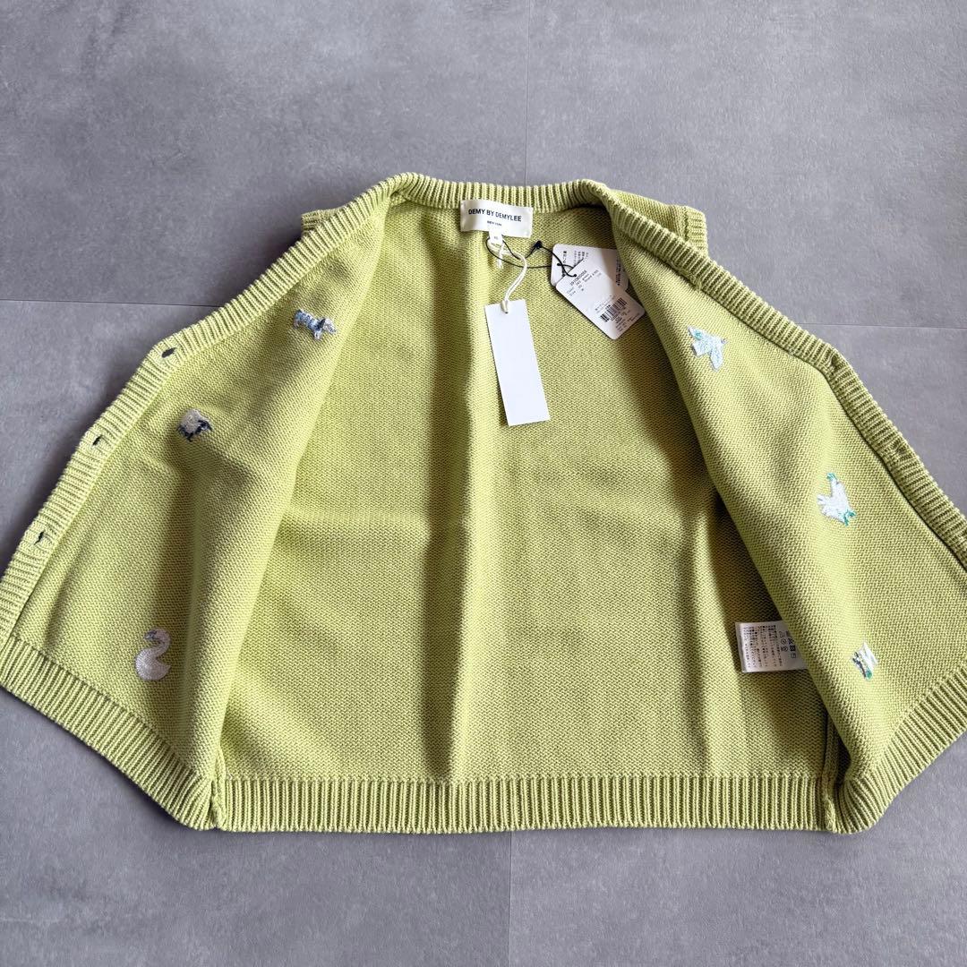 【未使用／2024✨】DEMY BY DEMYLEE ニットベスト アニマル刺繍