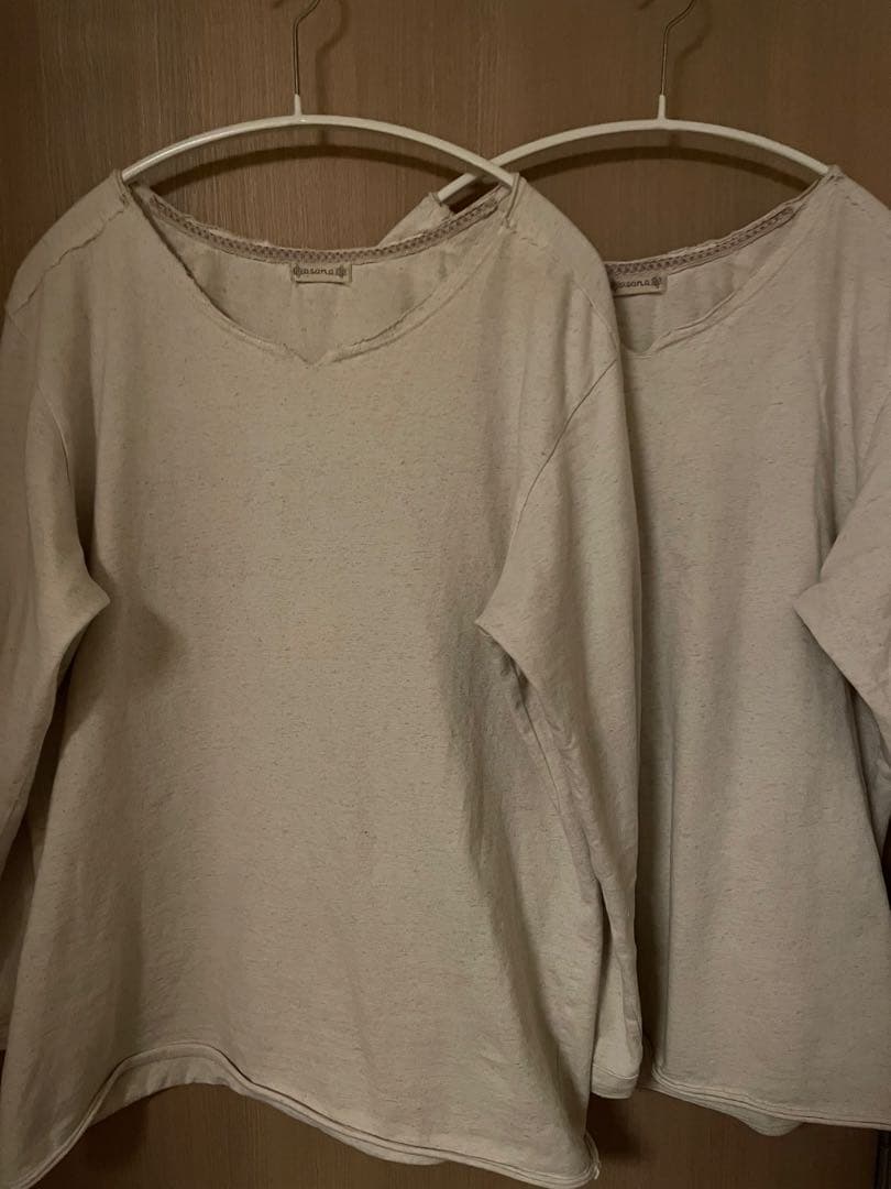 【美品】パヤカ asana ヘンプコットン 厚手 NEW ロングスリーブ2着