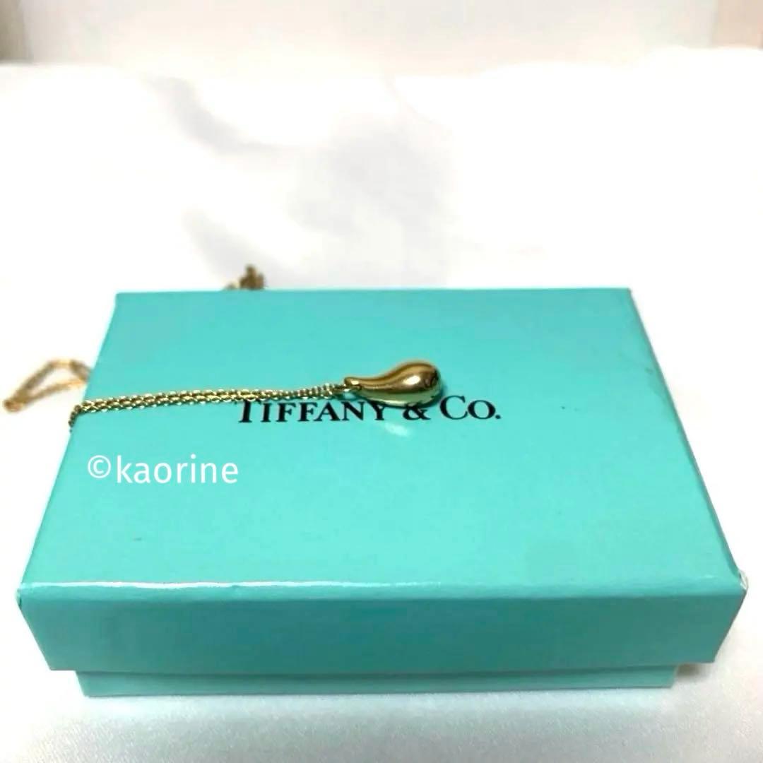 ティファニー K18 ゴールド エルサ・ペレッティ ティアドロップ ネックレス