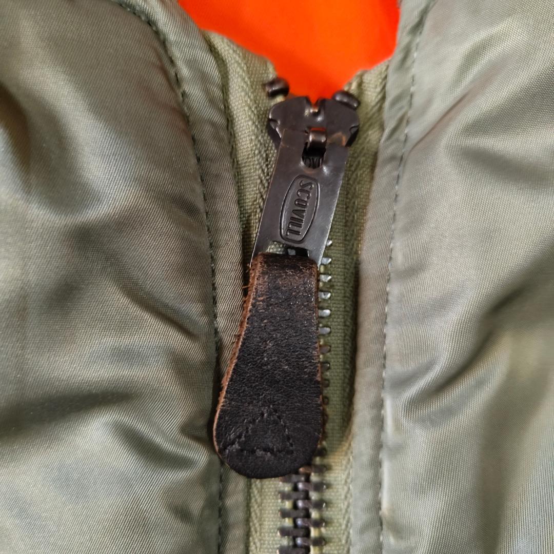 90s USA製 Alpha MA-1 1968年 復刻モデル ステンシル