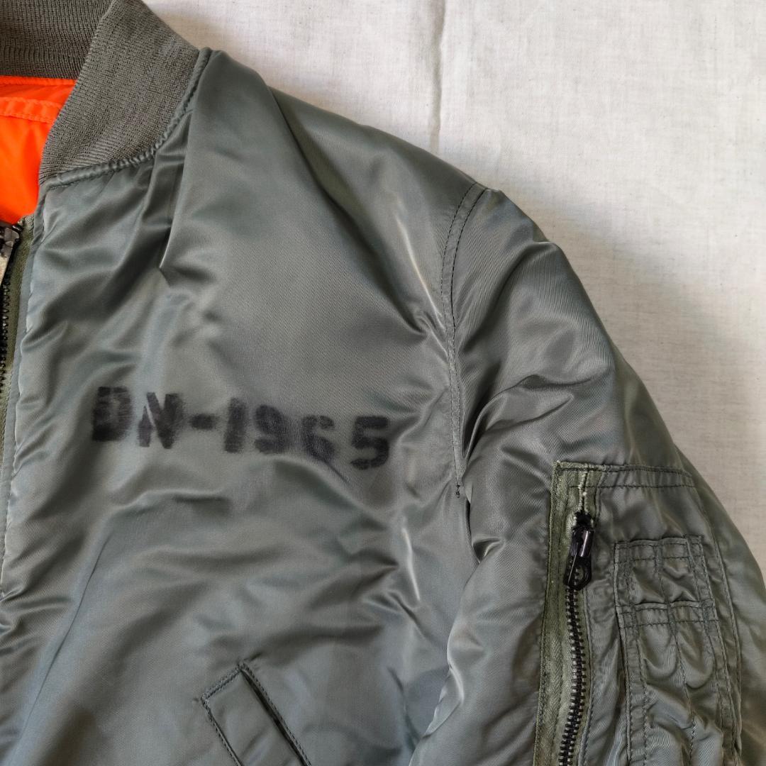 90s USA製 Alpha MA-1 1968年 復刻モデル ステンシル