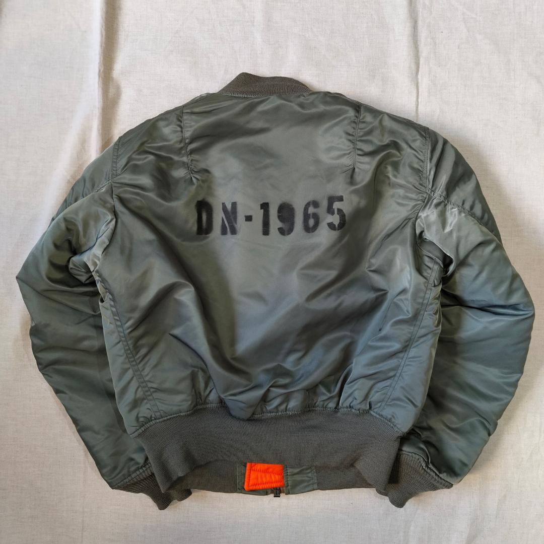 90s USA製 Alpha MA-1 1968年 復刻モデル ステンシル