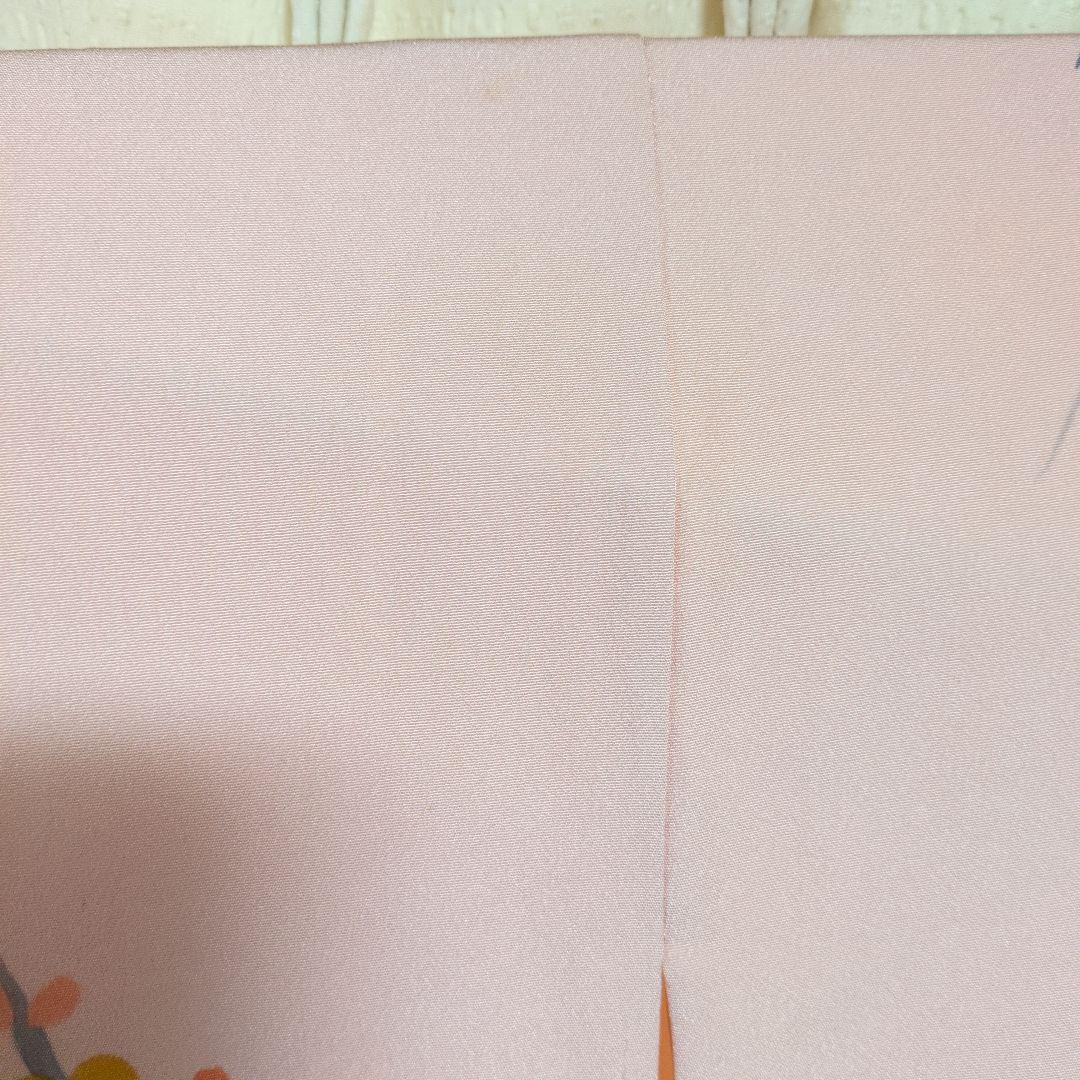 七五三　7歳　正絹　友禅　花柄ピンク着物セット