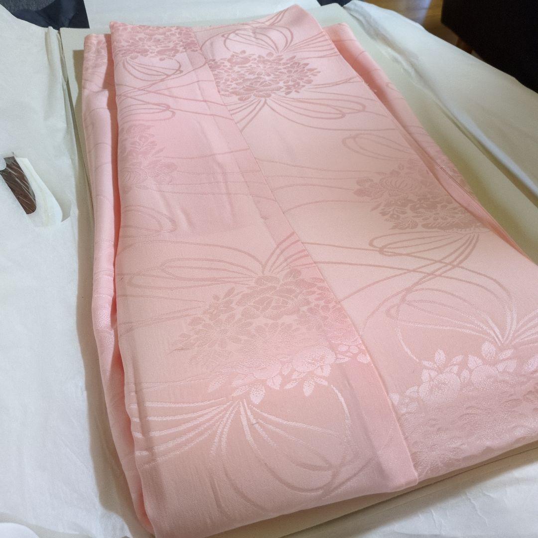 七五三　7歳　正絹　友禅　花柄ピンク着物セット