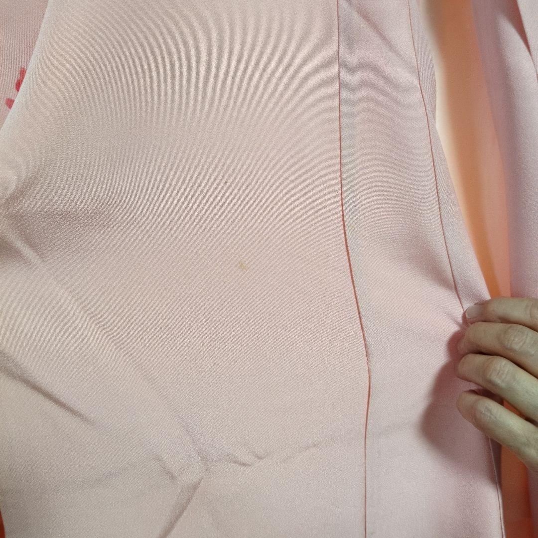 七五三　7歳　正絹　友禅　花柄ピンク着物セット