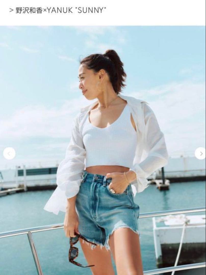 YANUK SUNNY デニムショートパンツ