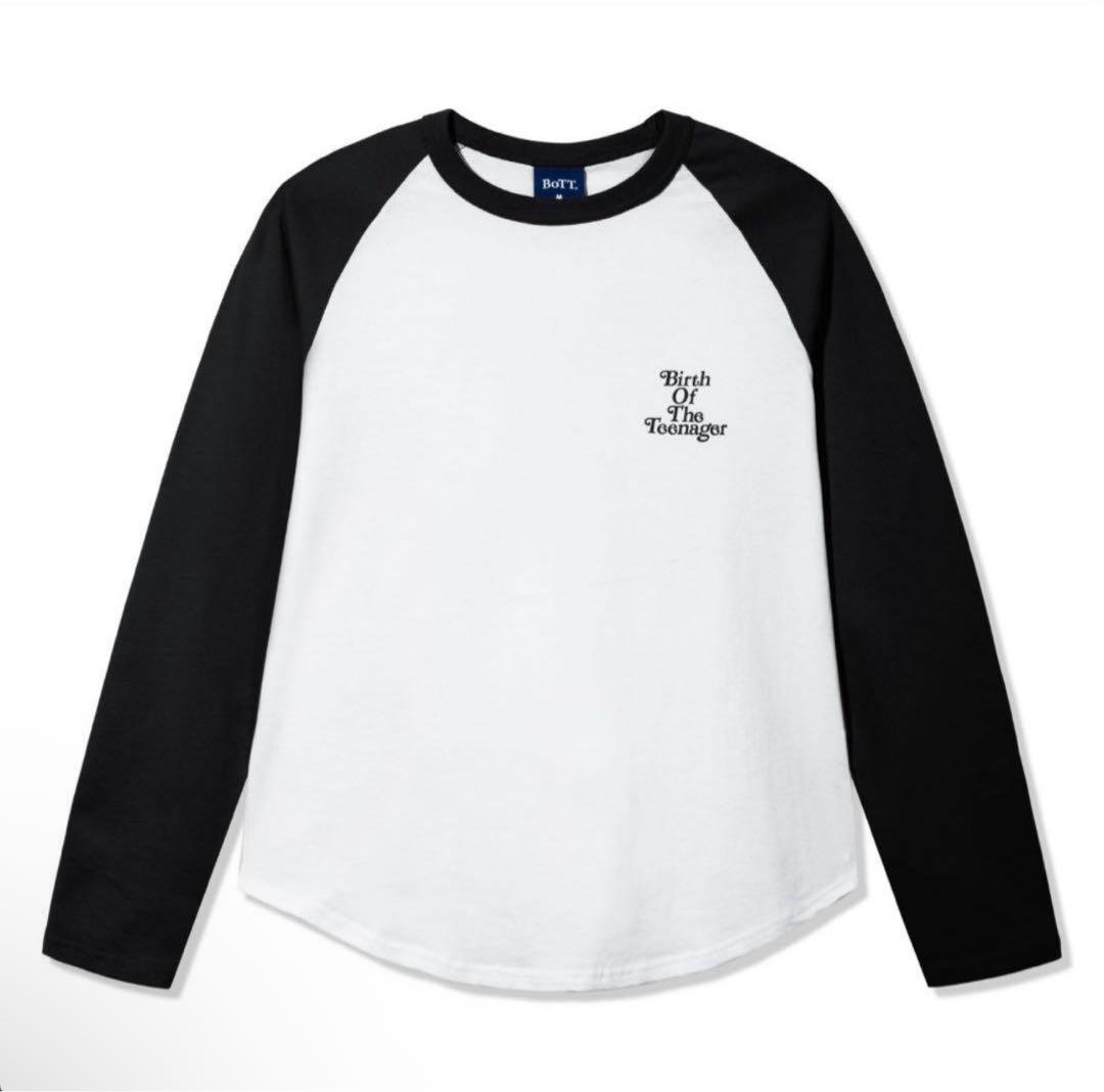 トップス VERDY x BoTT Raglan L/S Tee Black/White